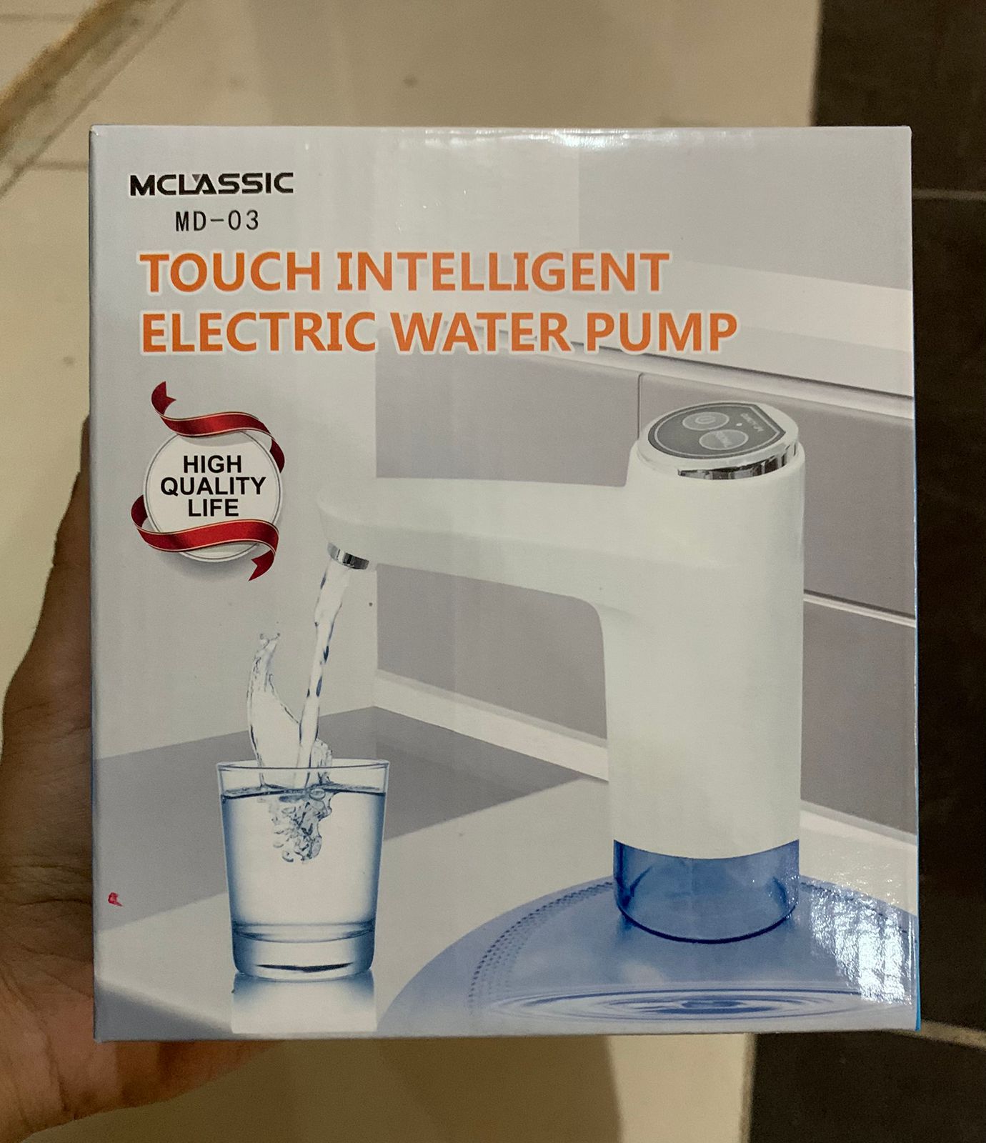 Intelligent Touch Electric Water Pump (Random Color)