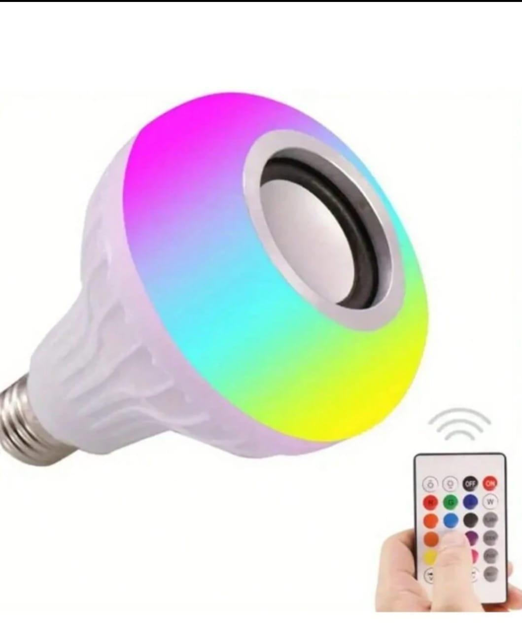12W Wireless Bluetooth Speaker Bulb Lamp Colorful Changing Light Remote