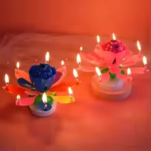 Melody Birthday Candle Musical Flower Random Color