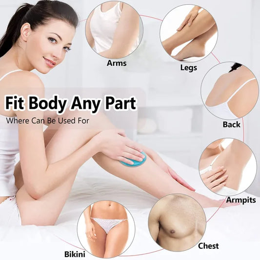 Portable Crystal Magic Hair Eraser: The Painless Way to Smooth Skin on Arms, Legs & Back
