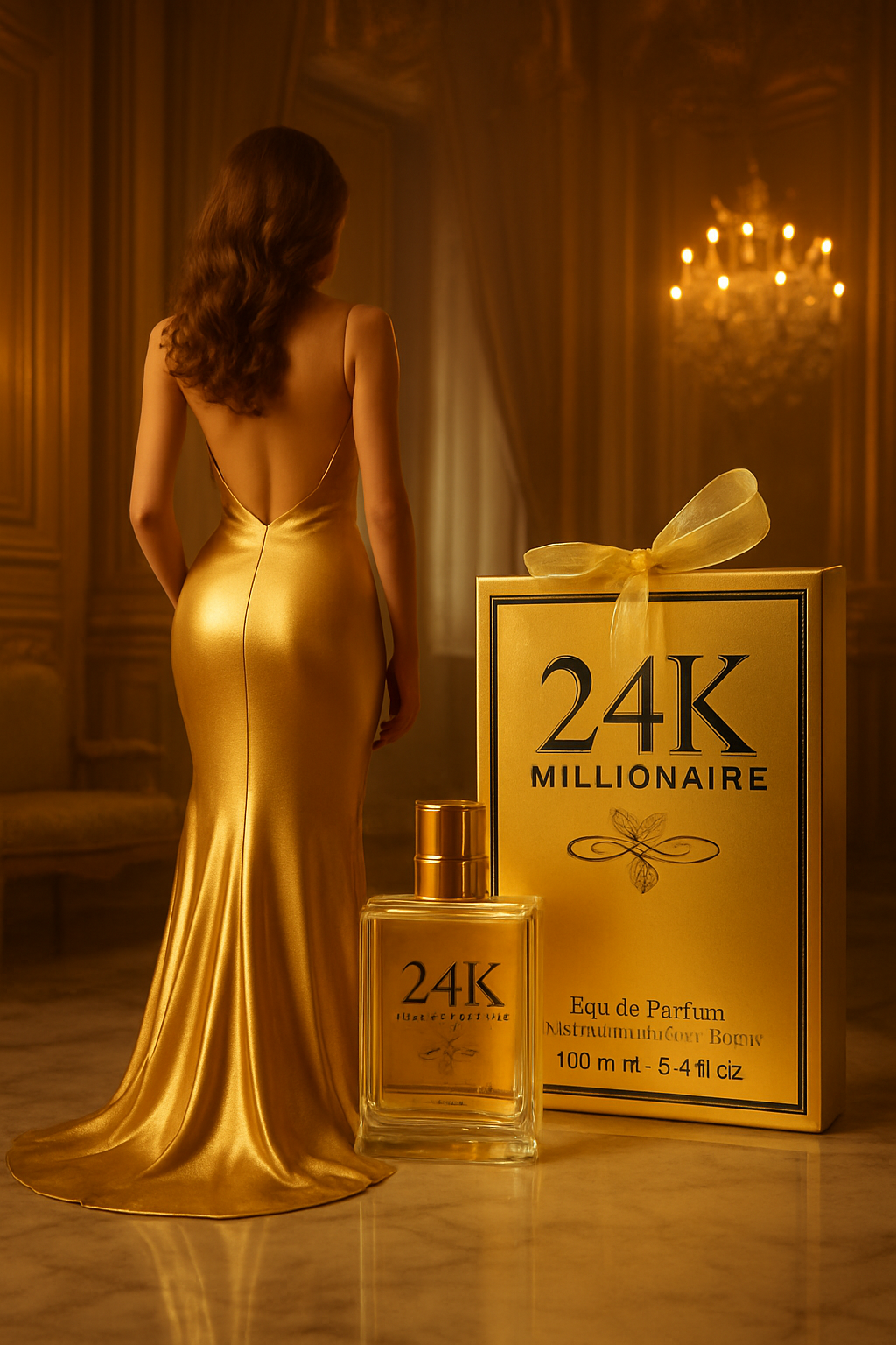 24K Millionaire: Liquid Gold Luxury Fragrance (100ML)