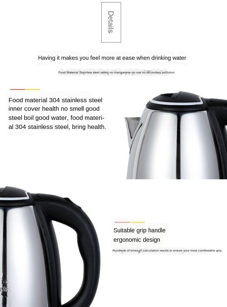 Premium Stainless Steel Electric Kettle | Auto Shut-Off | Fast Boil