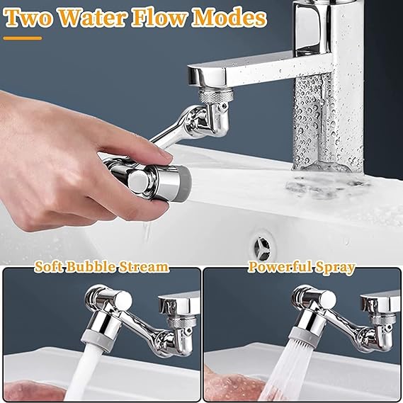 Multi-Function 1080° Rotatable Faucet Sprayer Head