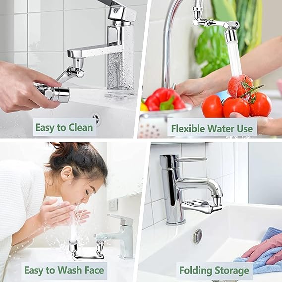 Multi-Function 1080° Rotatable Faucet Sprayer Head