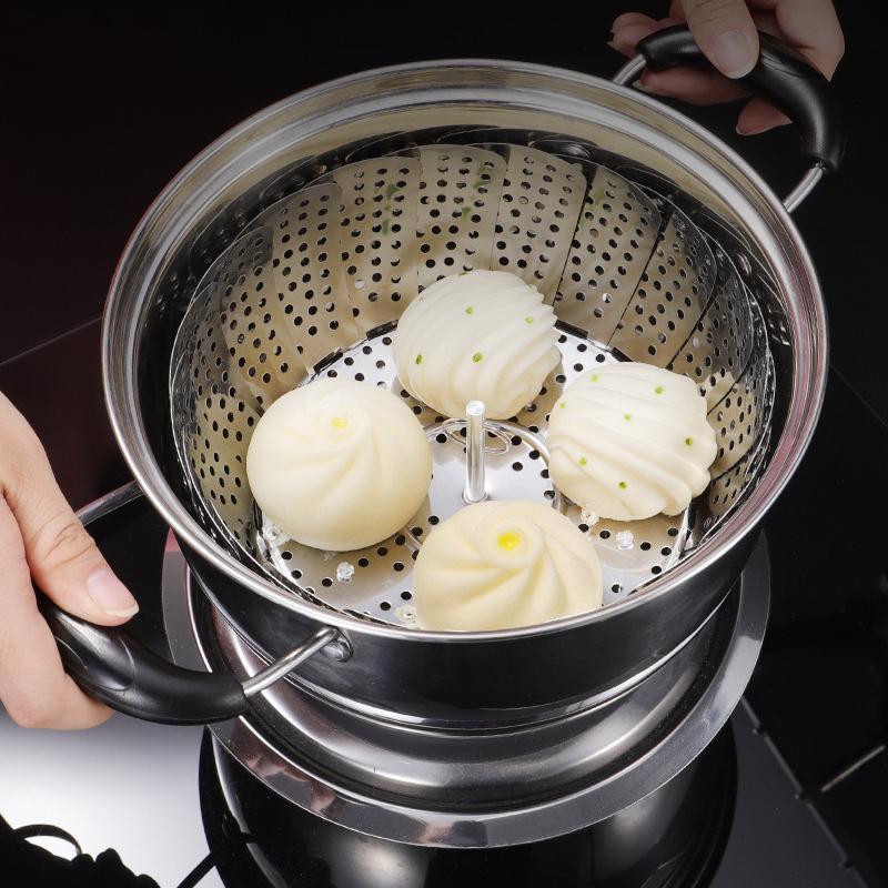 Premium Stainless Steel Folding Vegetable Steamer Basket