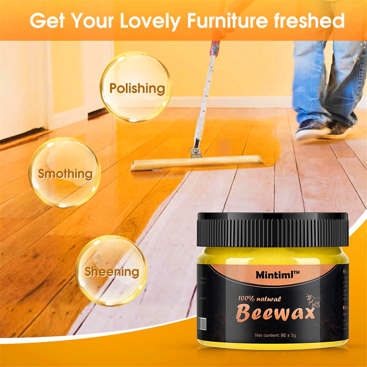 Beewax Furniture Polish (80 Grams) [Buy 1 Get 1 Free]
