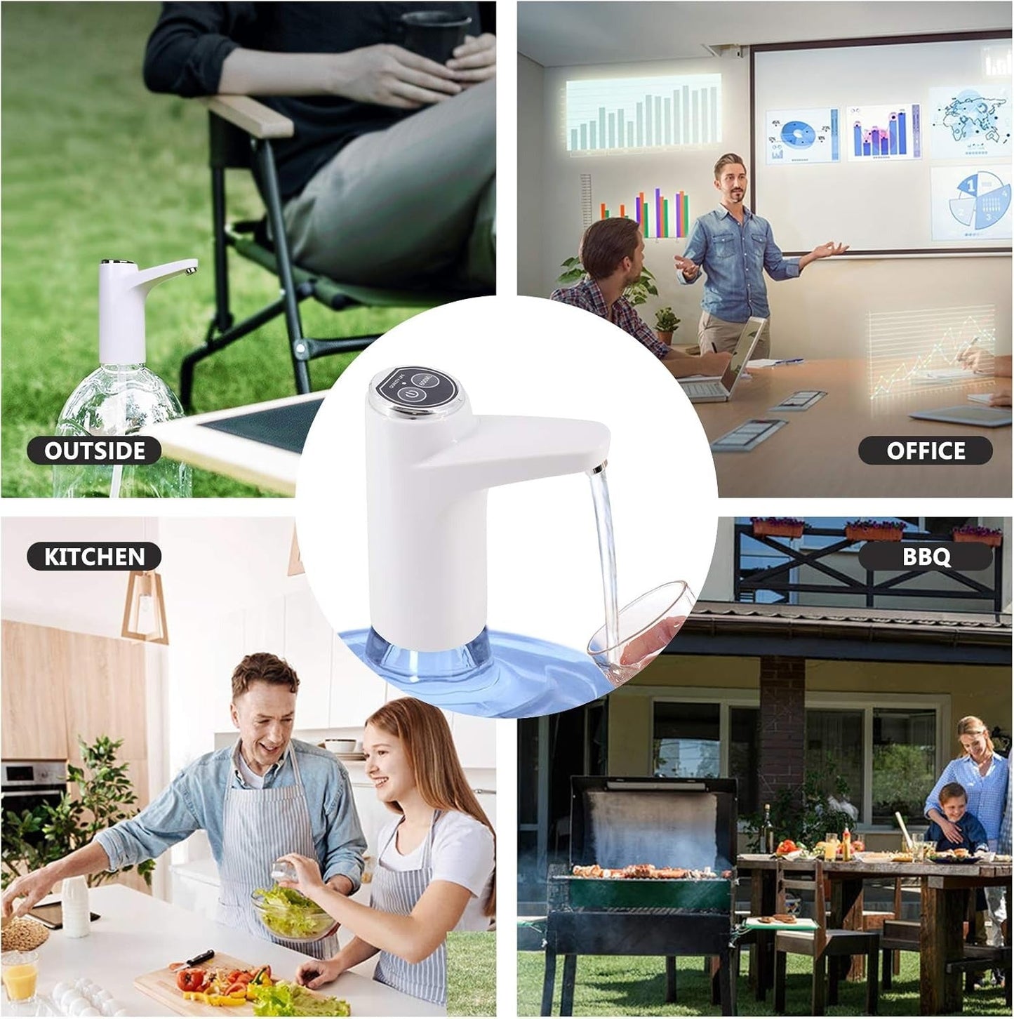 Intelligent Touch Electric Water Pump (Random Color)