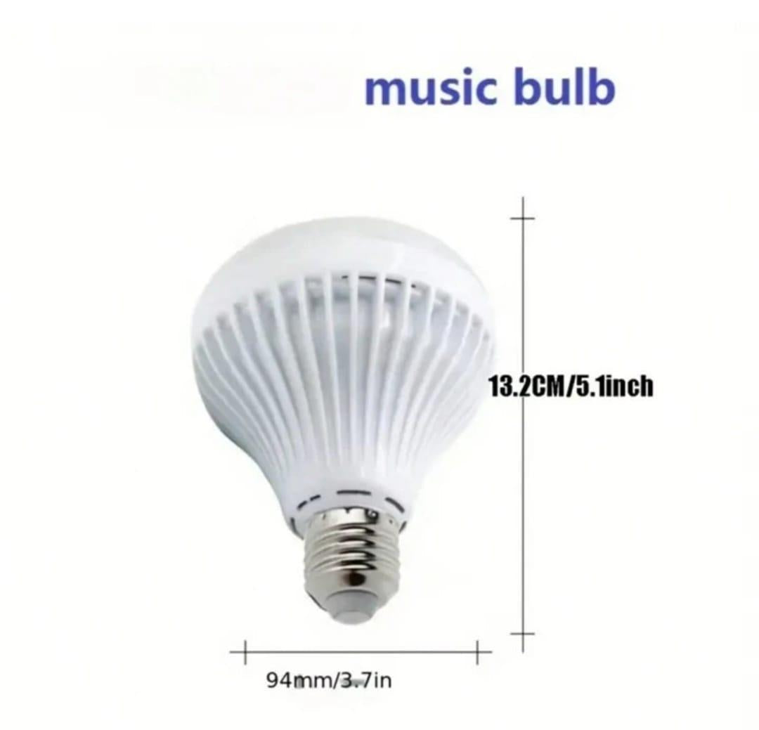12W Wireless Bluetooth Speaker Bulb Lamp Colorful Changing Light Remote