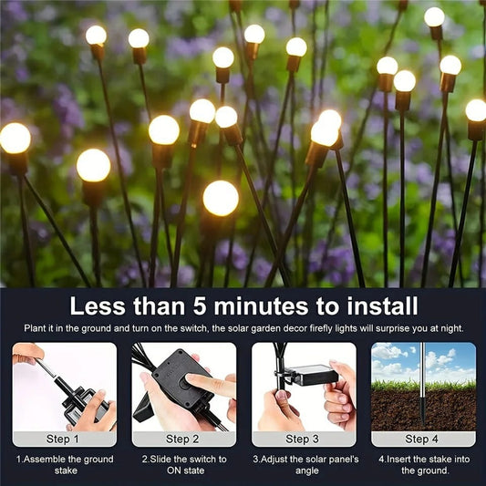 Solar Powered Firefly Lights
