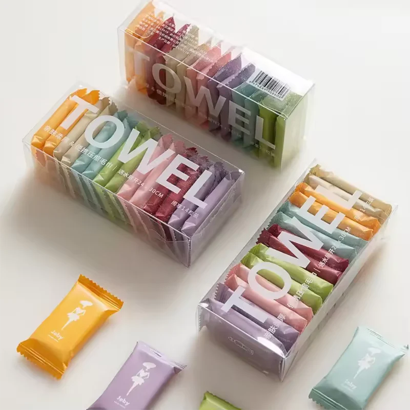 14 Pcs Compressed Travel Disposable Face Towel