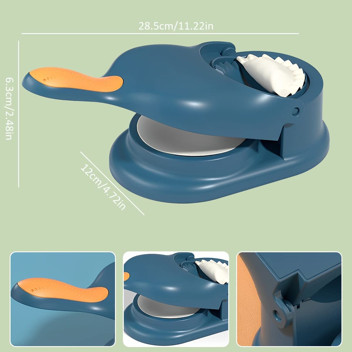 Portable Dumpling & Samosa Maker | Mini Tortilla Press | Non-Slip Handle, Durable & Easy to Clean
