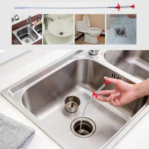 Metal Flexible Wire Drain Cleaner | Clog Remover (60 cm)