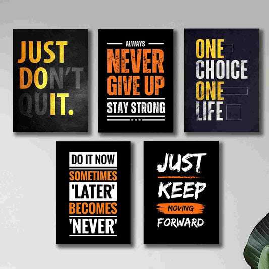 6 PC Motivational Wall Decor Cardboard Phototiles (8x11)