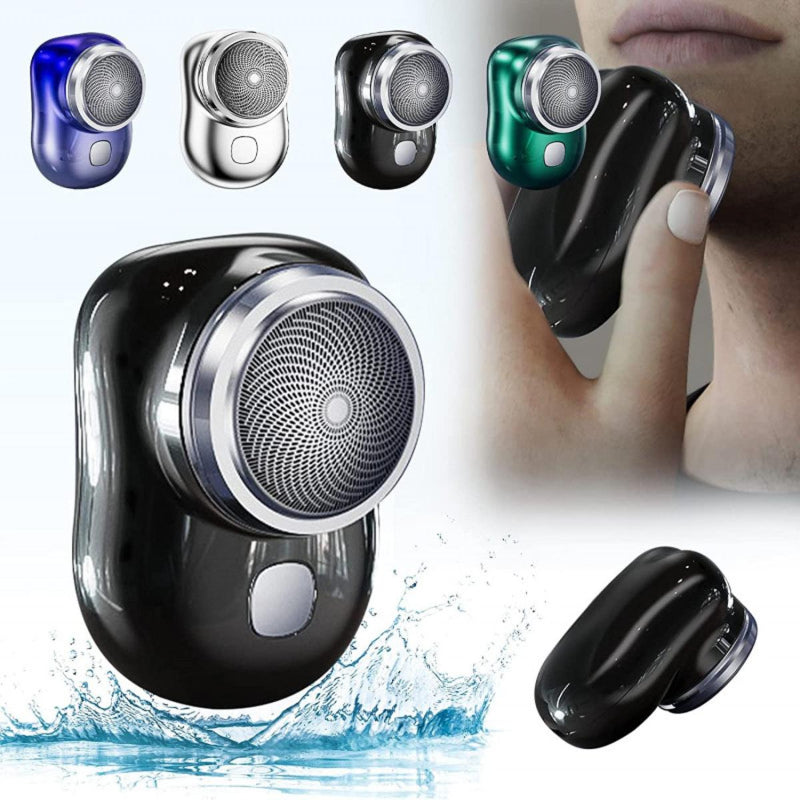 Mini Portable Electric Shaver 3-Blade | Type-C Fast Charging Pocket Razor with Long Battery Life | Random Color