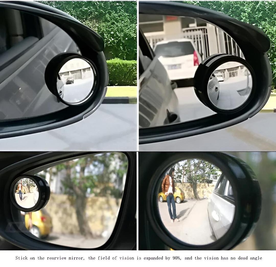 Universal Blind Spot Mirrors (2 Pcs) | Adjustable ABS Frame | Easy Install