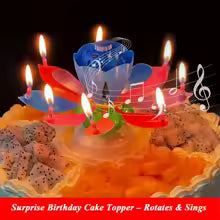 Melody Birthday Candle Musical Flower Random Color