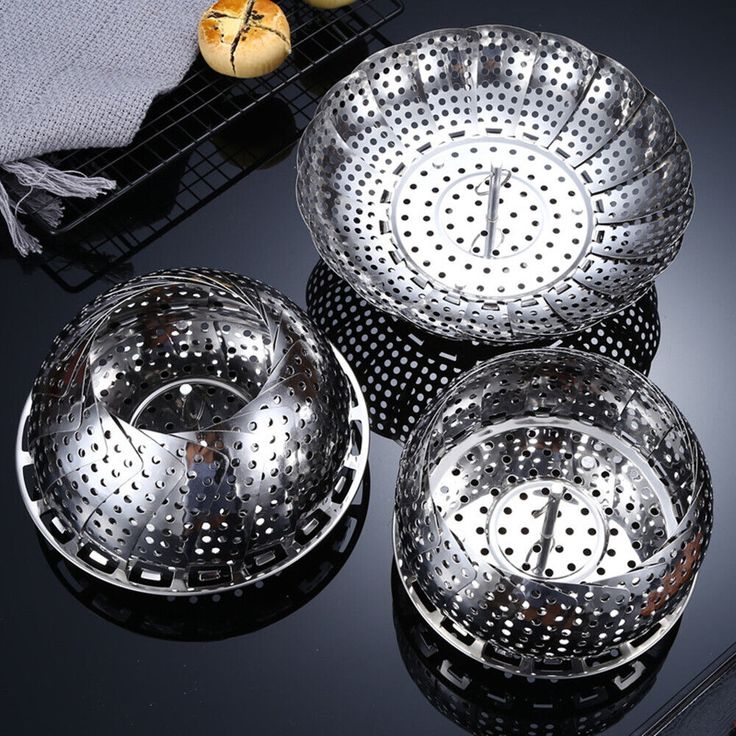 Premium Stainless Steel Folding Vegetable Steamer Basket