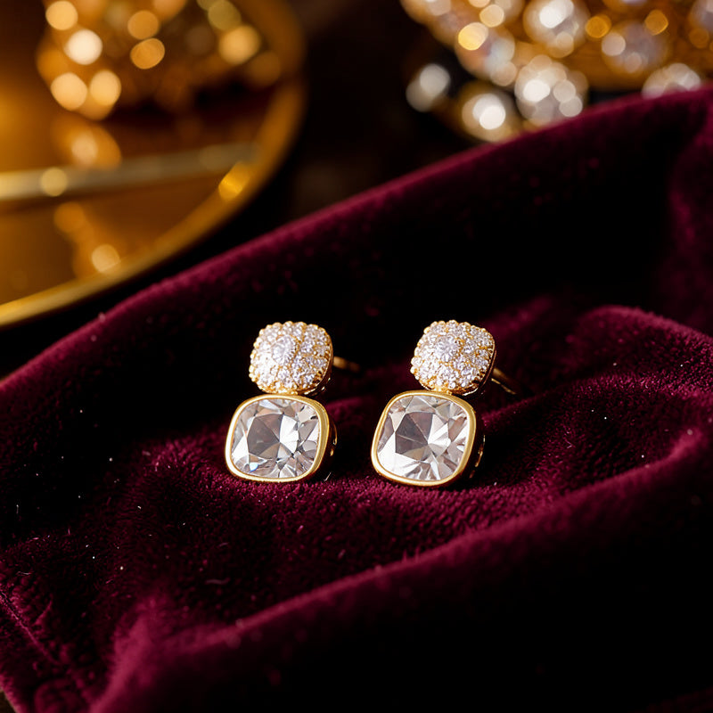 Premium Zircon Crystal Earrings for Women
