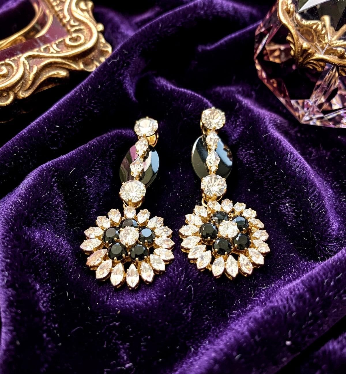 Imported Crystal Bloom Earrings