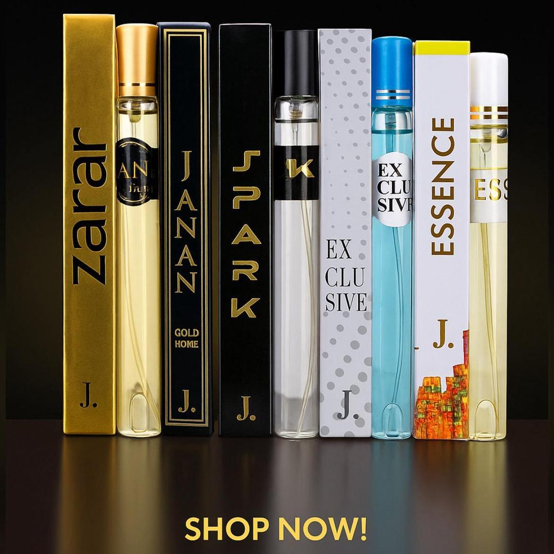 5-Piece J. Pocket Perfume Set for Unisex | Long Lasting Mini Fragrances for All-Day Freshness