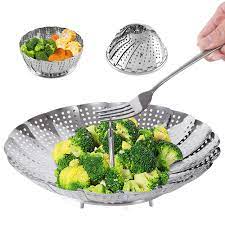 Premium Stainless Steel Folding Vegetable Steamer Basket