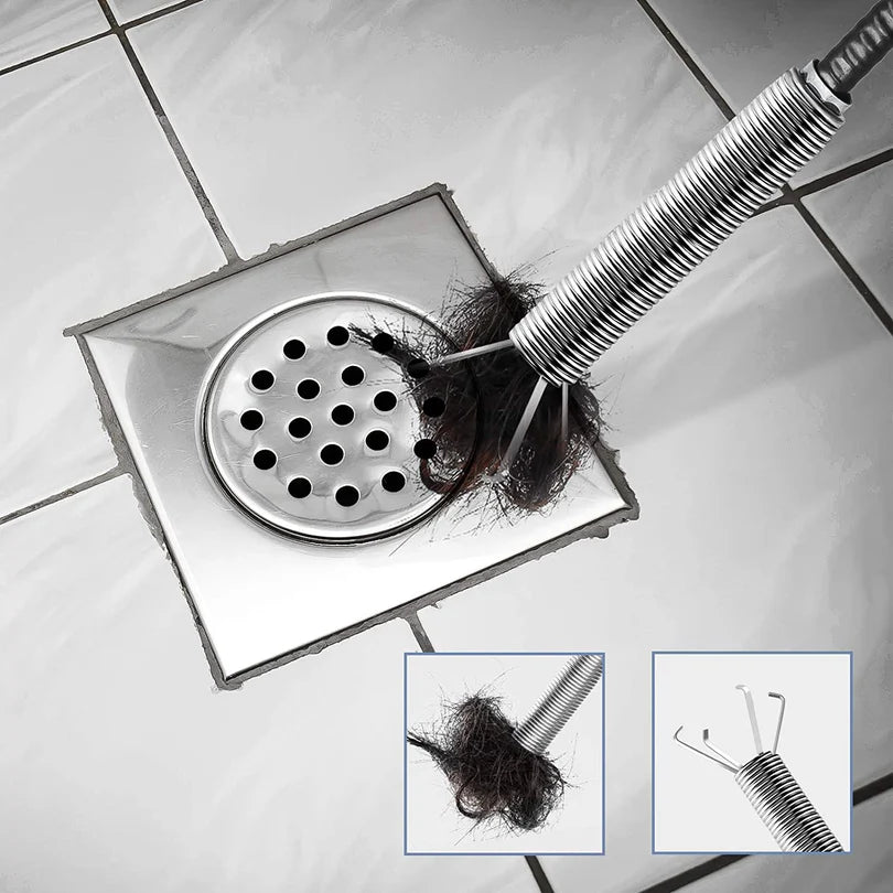 Metal Flexible Wire Drain Cleaner | Clog Remover (60 cm)