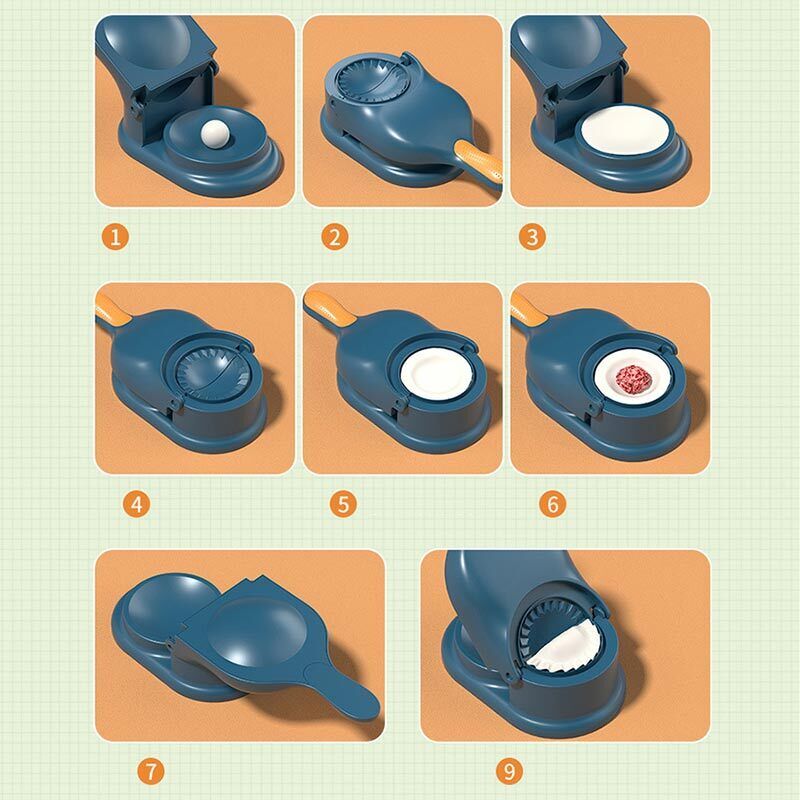 Portable Dumpling & Samosa Maker | Mini Tortilla Press | Non-Slip Handle, Durable & Easy to Clean