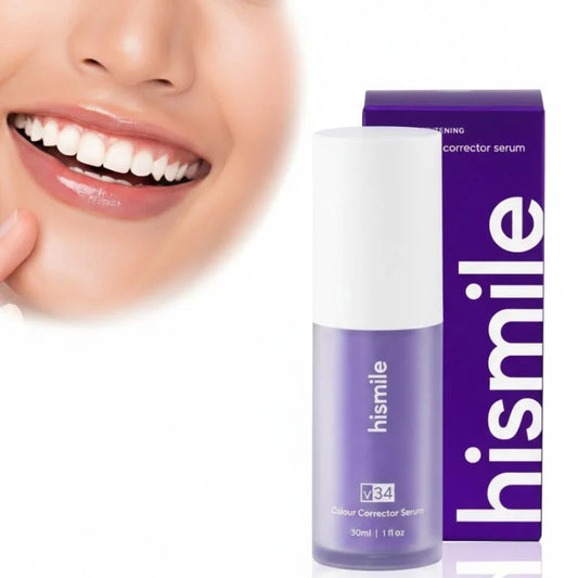 Hismile V34 Teeth Whitening Color Corrector Serum | Instant Brightening | Neutralizes Yellow Teeth | 30ml