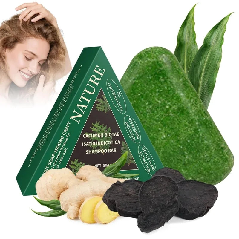 Herbal Shampoo Bar for Hair Growth | Natural Solid Shampoo | Calming, Anti-Hair Fall & Eco-Friendly