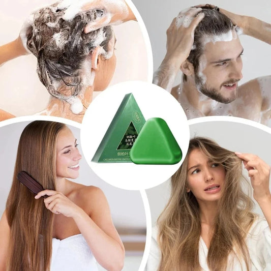 Herbal Shampoo Bar for Hair Growth | Natural Solid Shampoo | Calming, Anti-Hair Fall & Eco-Friendly