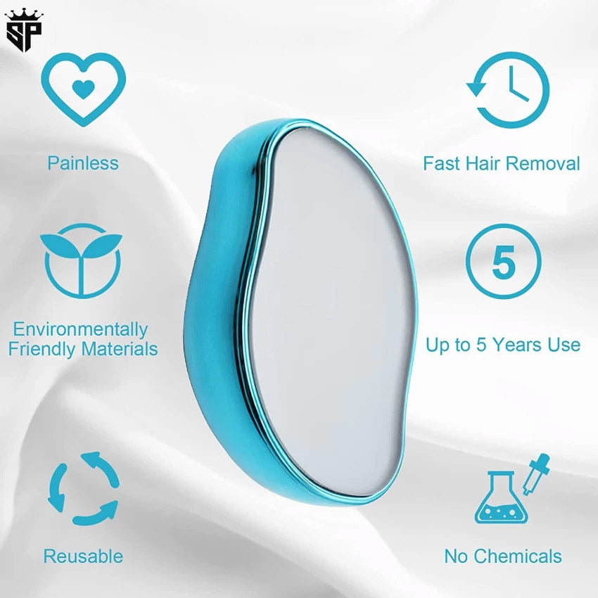 Portable Crystal Magic Hair Eraser: The Painless Way to Smooth Skin on Arms, Legs & Back