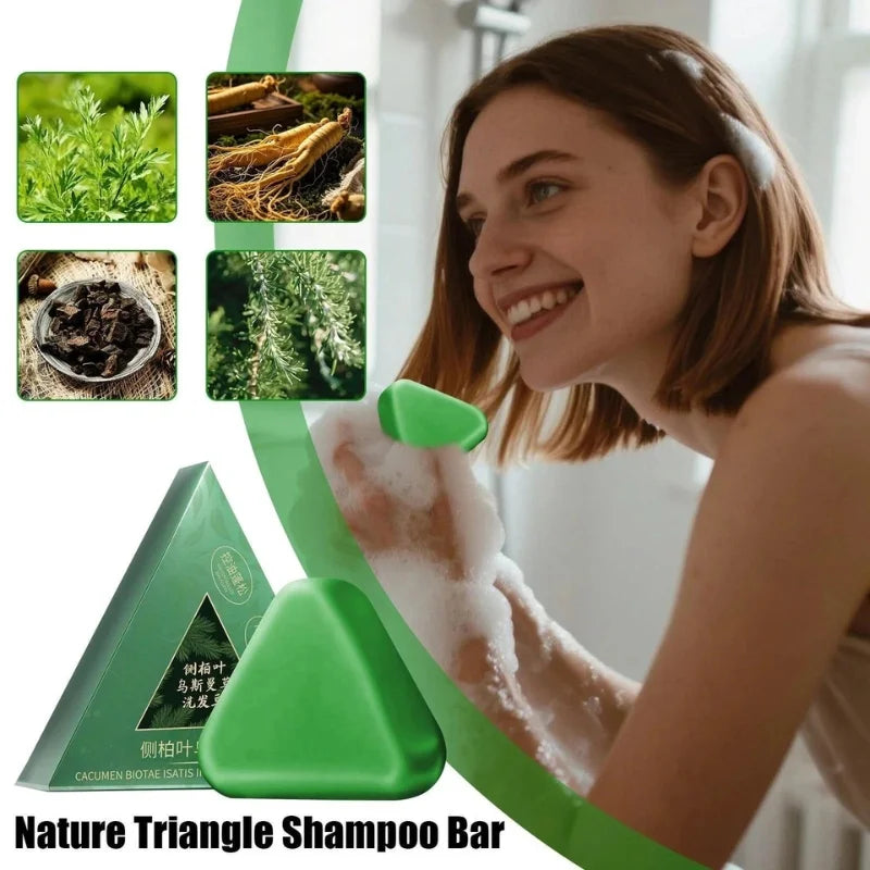 Herbal Shampoo Bar for Hair Growth | Natural Solid Shampoo | Calming, Anti-Hair Fall & Eco-Friendly